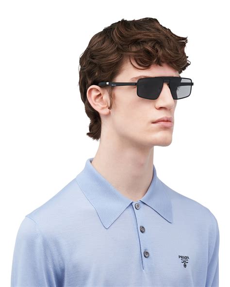 white prada sunglasses men|Prada optical sunglasses men's.